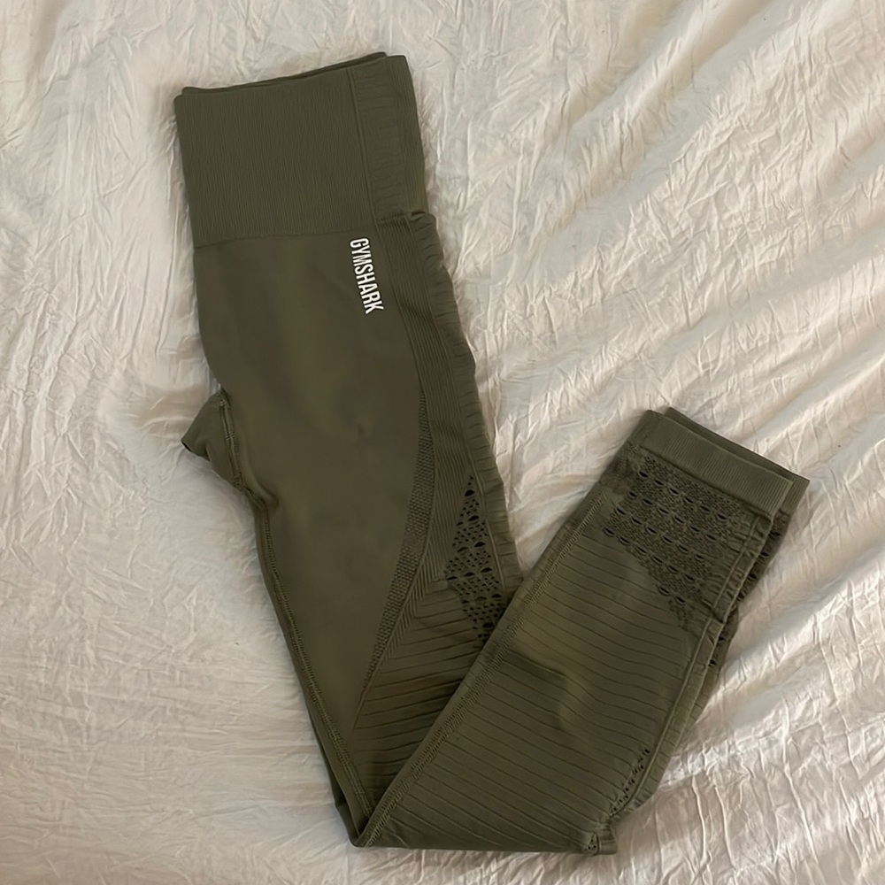 Size XS Olive Gymshark Leggings